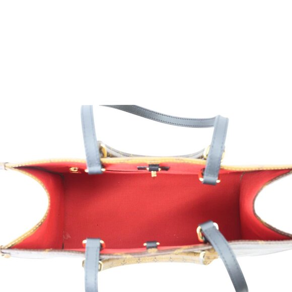 Louis Vuitton Onthego MM Giant Monogram Reverse Canvas Tote Bag Brown - Picture 10 of 16